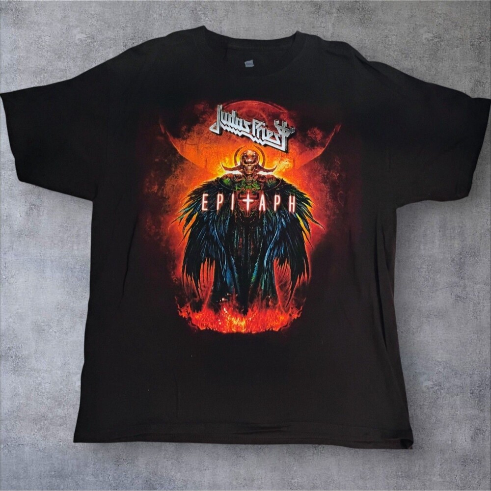 JUDAS PRIEST T-Shirt 2012 Epitaph World Tour Concert Heavy Metal Large